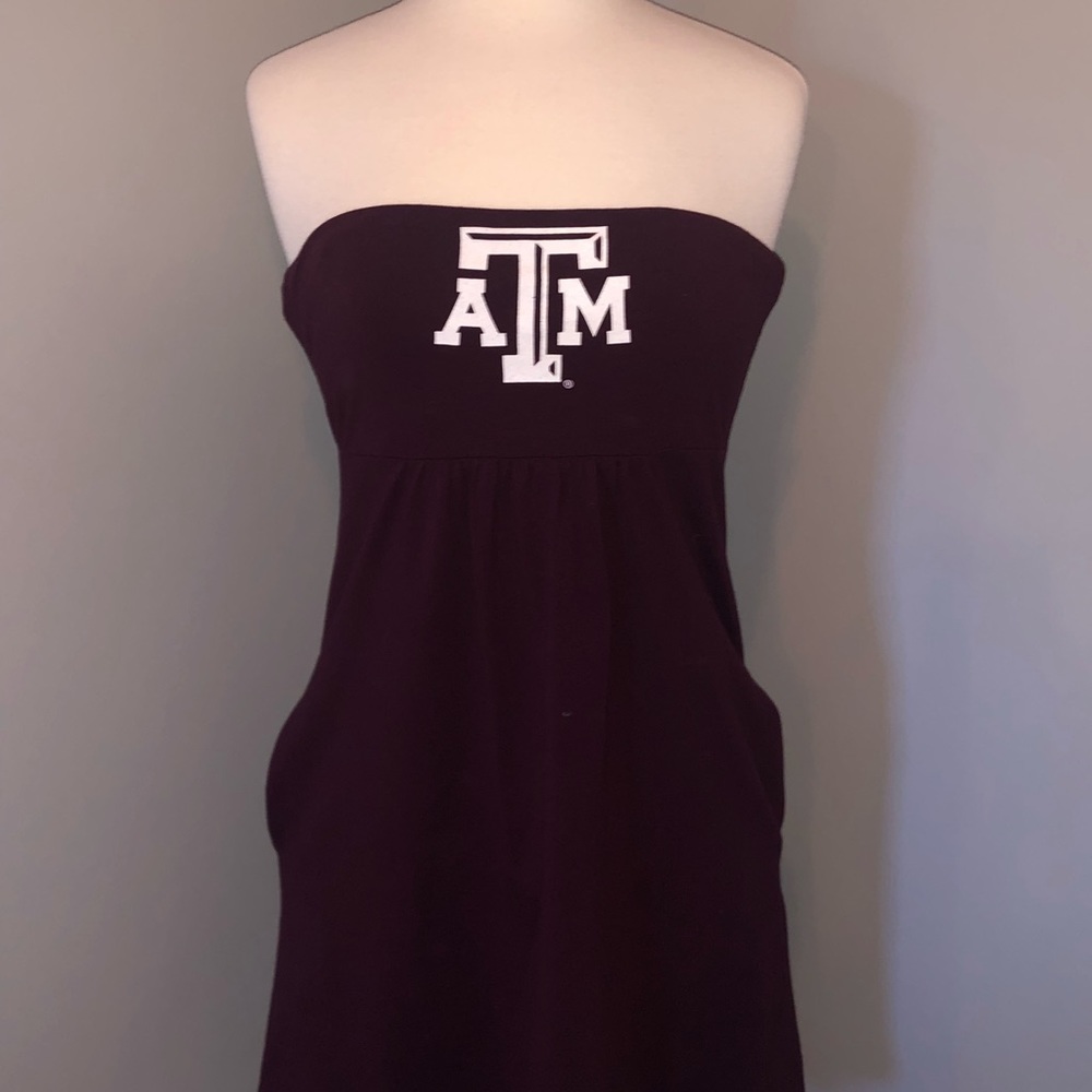 Texas A&M strapless Cotton Dress
